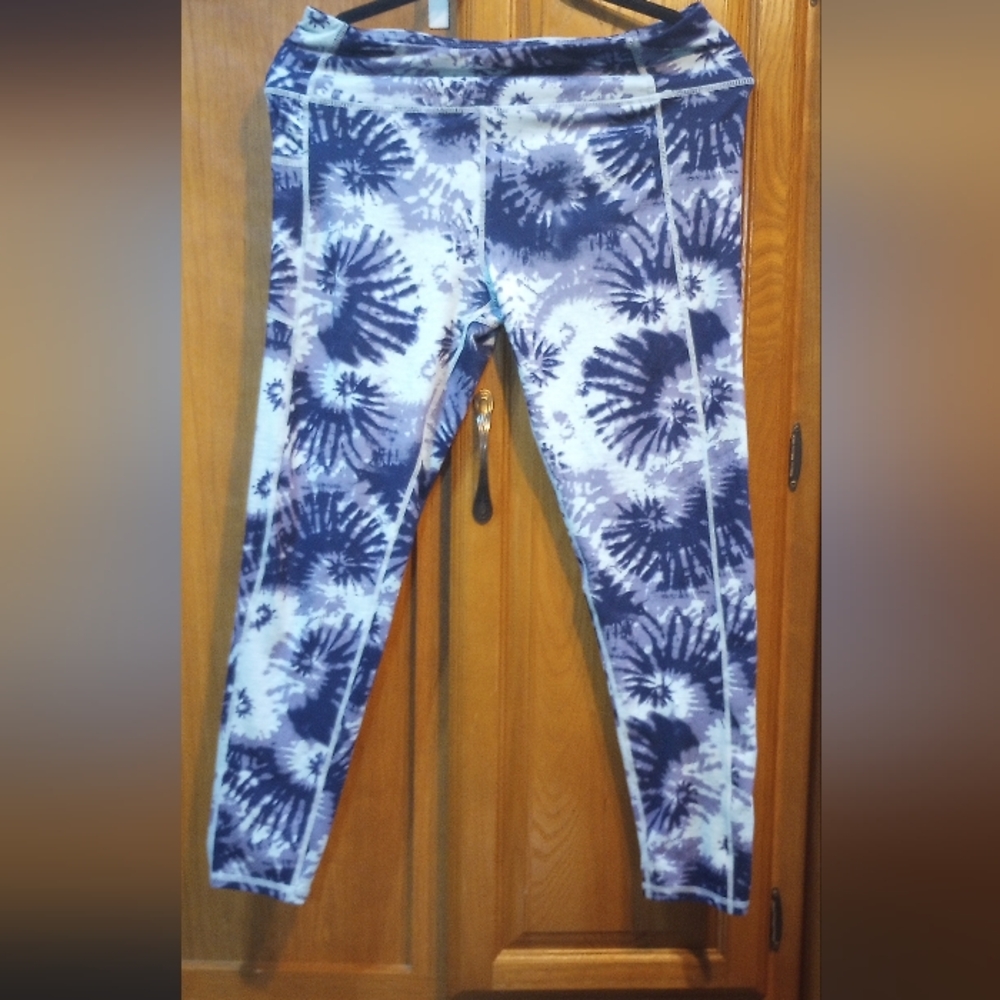 Kyodan Yoga Pants with pocket in Tie- Dye Size Large